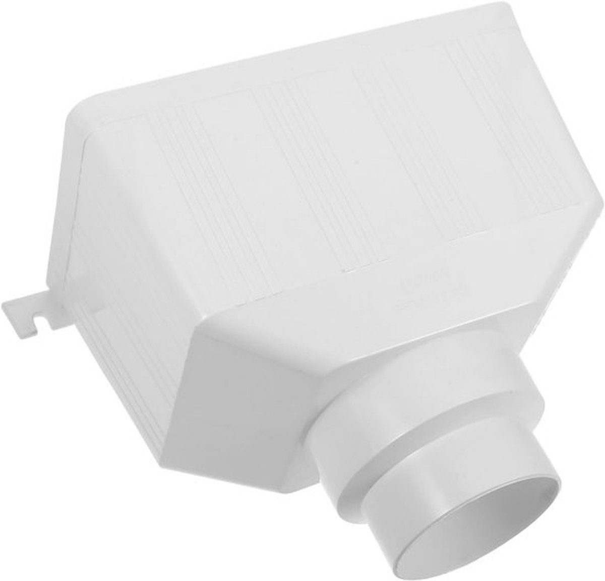 Universele regenafvoer goot met PVC trechter voor buiten, afvoerverbinding en wateropvang, 26.5 x 21 cm