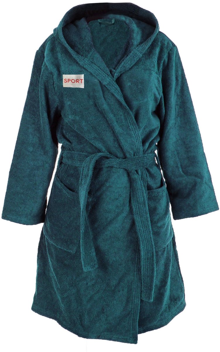 SnelShoppen - Luxe Badjas van 100% Katoen in Kobaltblauw, Maat XL, Sneldrogend en Absorberend, Ideaal voor Thuis en Wellness