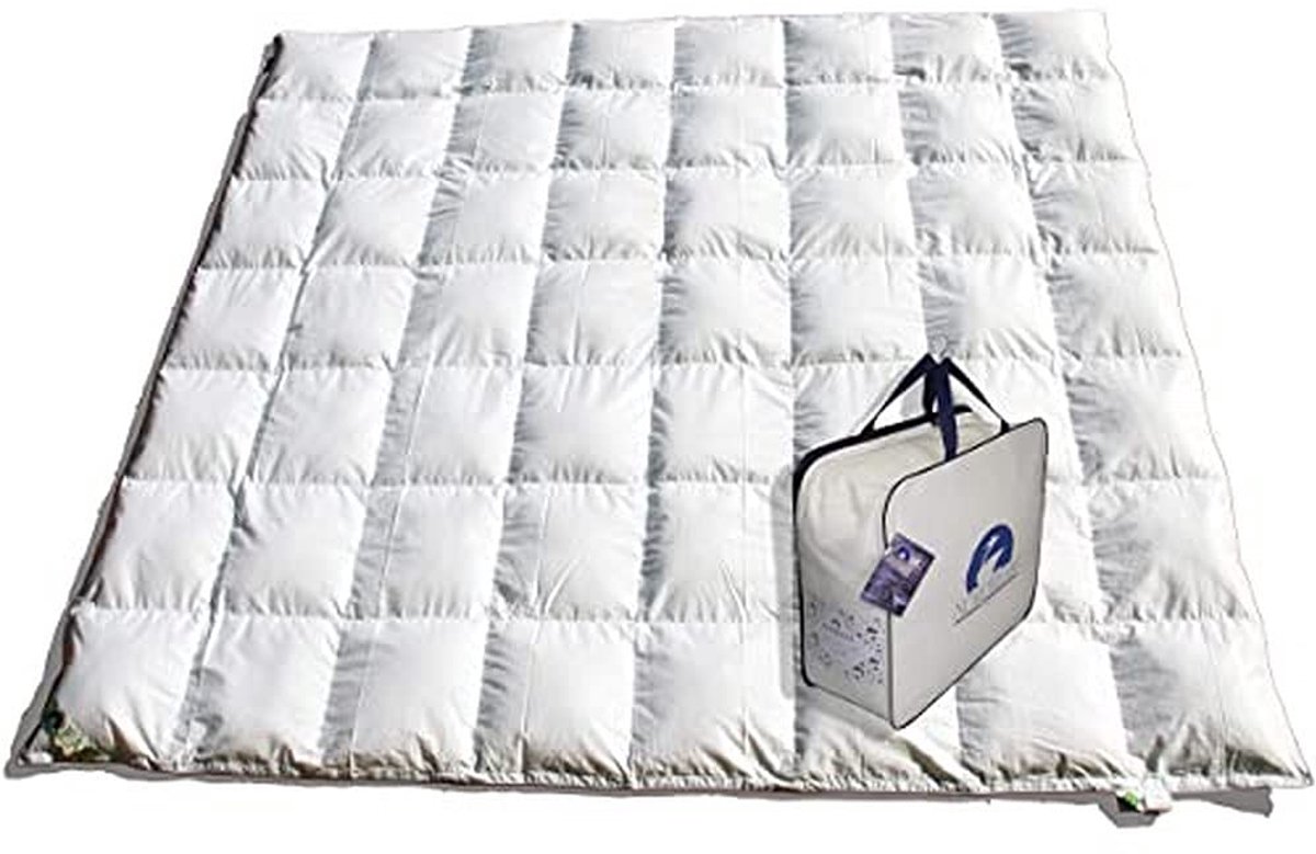 SnelShoppen - Dolomitas Dekbed 90 Dons 220 x 240 cm, Dikte 150 g/m², Zacht en Warm Dekbed voor Heerlijke Nachten, Ideaal voor het Bed, Luxe Slaapkamer