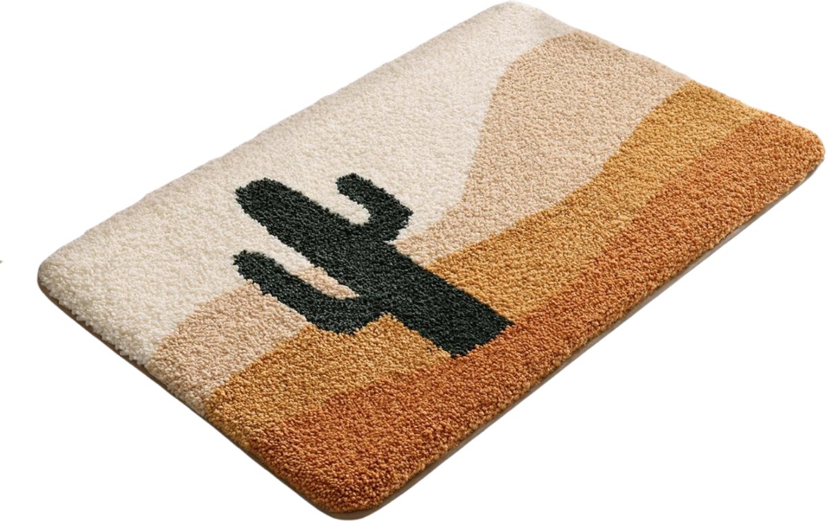 KIRA® Badmat - Antislip Zachte Badmatten Absorberend - Badmat voor Douchevloer - Kameel - 