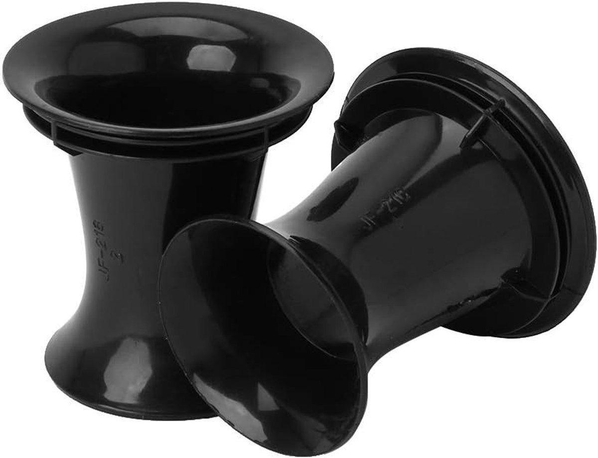 Speaker Aansluitbuis voor Bass Reflex Ventilatie - 4-6" Subwoofer Connectoren, Geluidsverbetering en Accessoires voor Woofer Boxen - Zwart