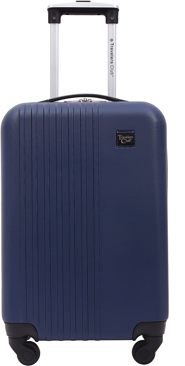 SnelShoppen - 51 cm Cosmo Reistas, Marineblauw, Lichtgewicht, Duurzaam Reisbagage, Perfect voor Weekendjes Weg, Vakantie, Studenten en Kinderen