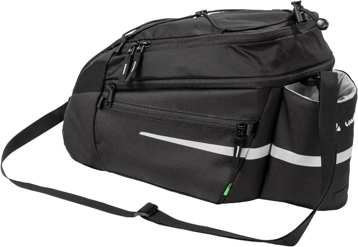 SnelShoppen - Fietstas Silkroad L Snap-it, zwart, ruime fietstas, waterdicht, 30 liter, perfect voor dagelijks gebruik, fietstocht, camping, en boodsc
