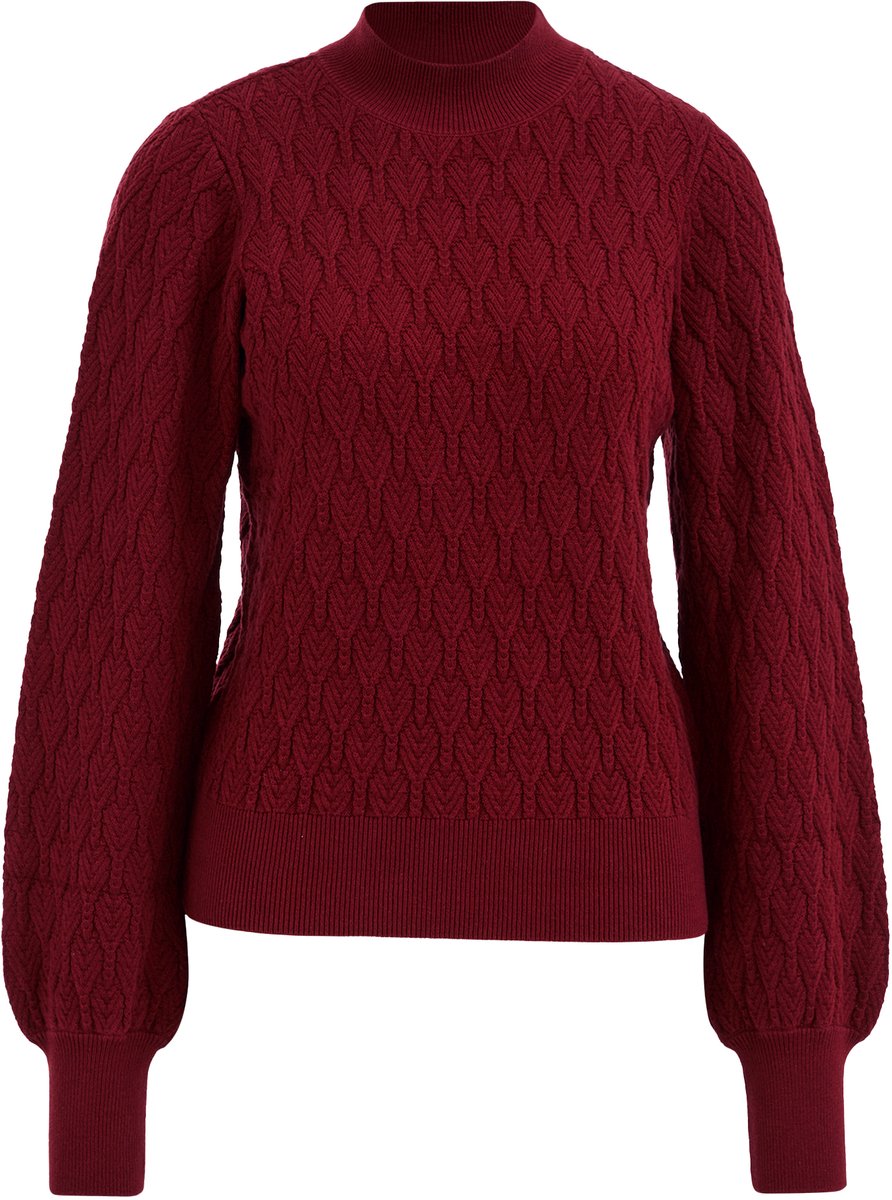 WE Fashion Dames gebreide trui met structuur