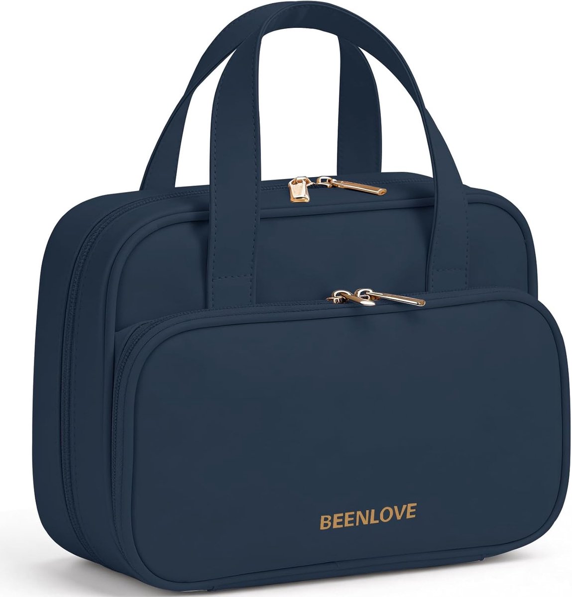 BEENLOVE Women's Toiletry Bag for Hanging Toiletry Bag Transparent for Makeup Toiletry Bags, Ad-Navy Blue, Makeup Bag - ShopVlot