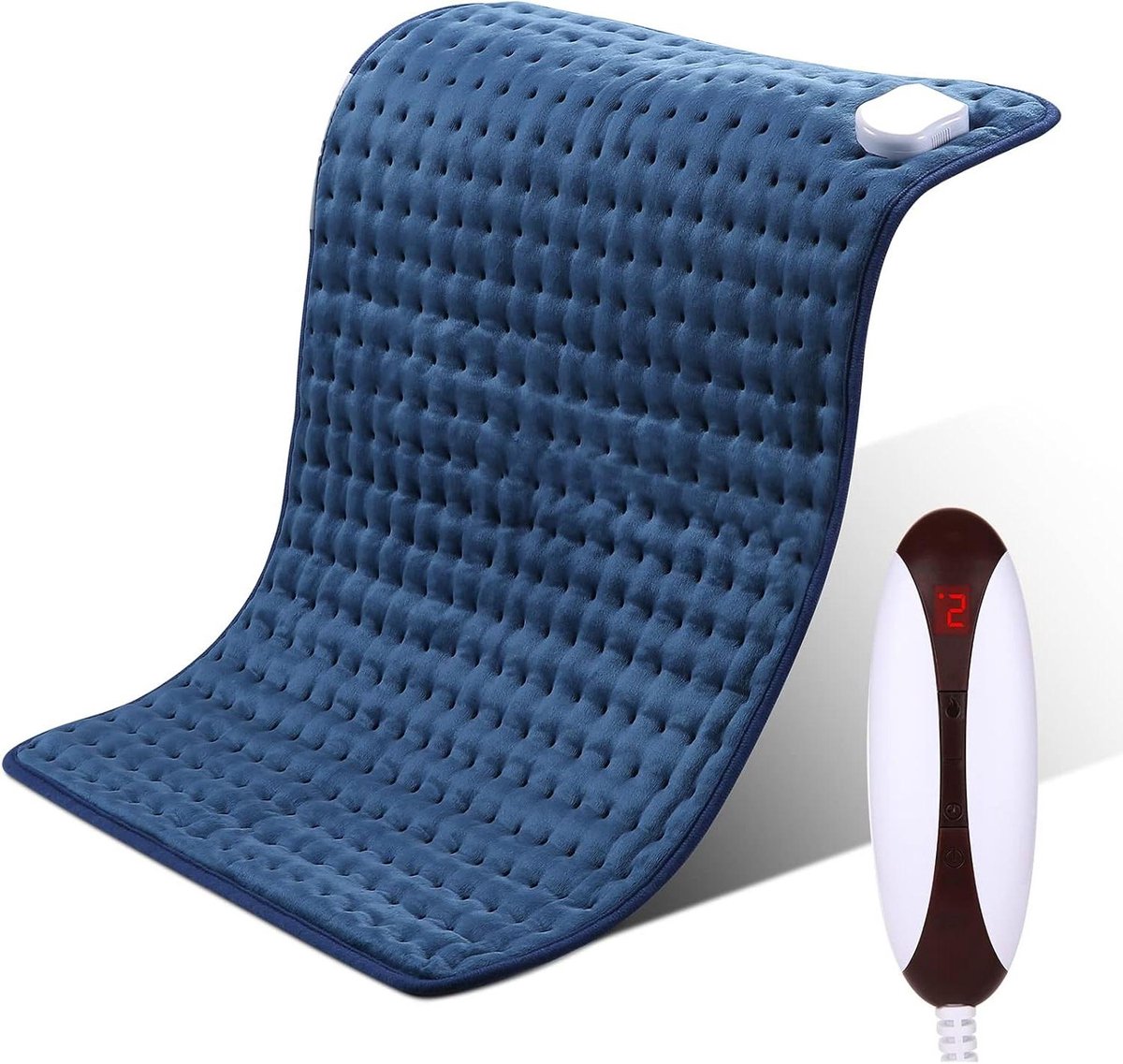 Verwarmingskussen - Warmtekussen - Ontspannen spieren - Automatische uitschakeling - 50 x 60 cm - Donkerblauw