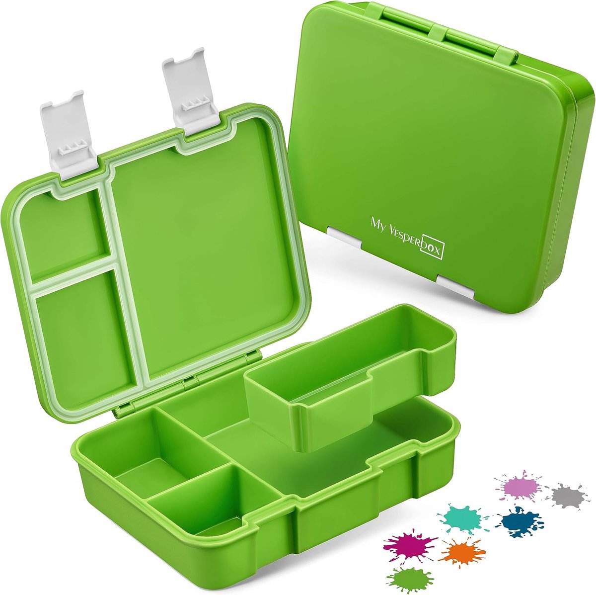 Bento Box broodtrommel voor kinderen - robuust - petrol - ideaal voor op school - ShopVlot