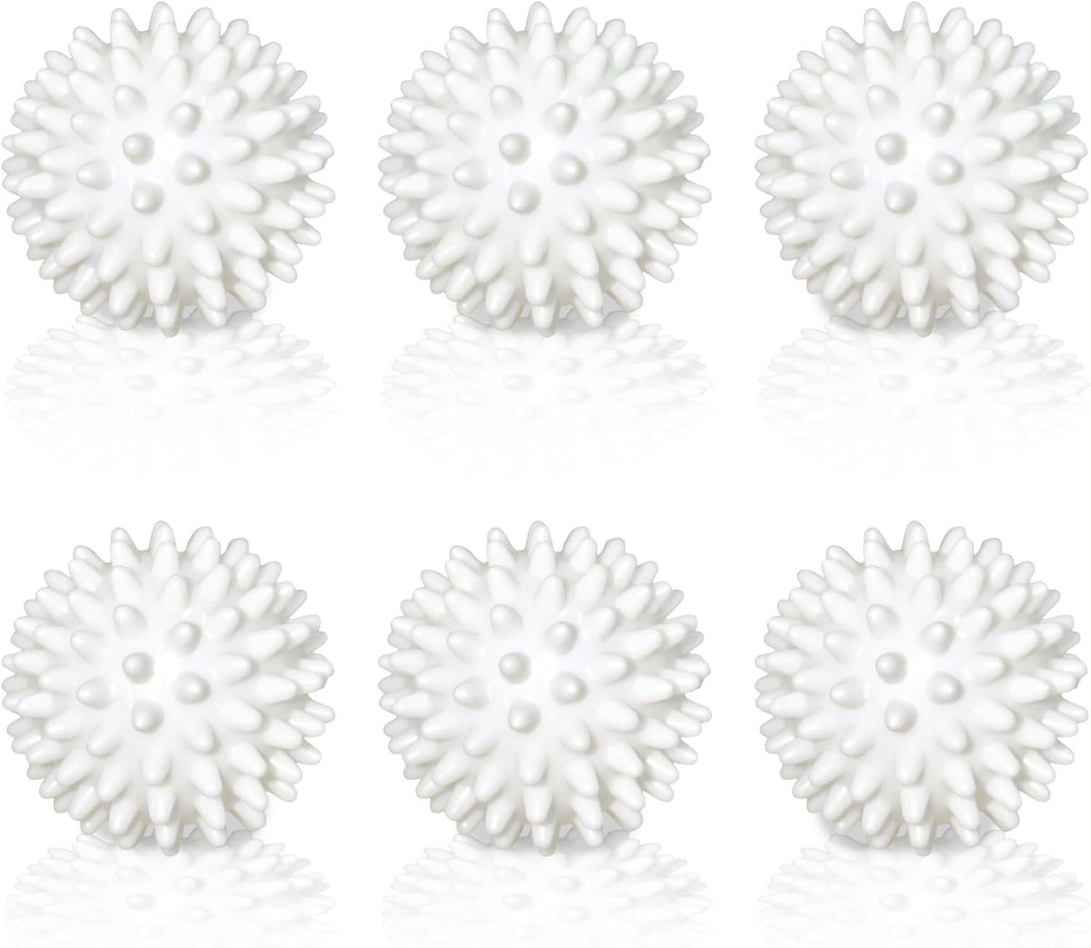 6-piece massage ball set, myofascial massage balls, medium hardness, balls with points, feet, neck, back, legs, etc. - ShopVlot