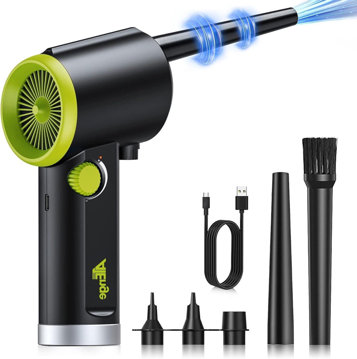 Elektrische Bladblazer - Draadloze Stofverwijderaar - Apparaten Reinigen - Variabele Snelheid - 6000mAh Batterij - Zwart