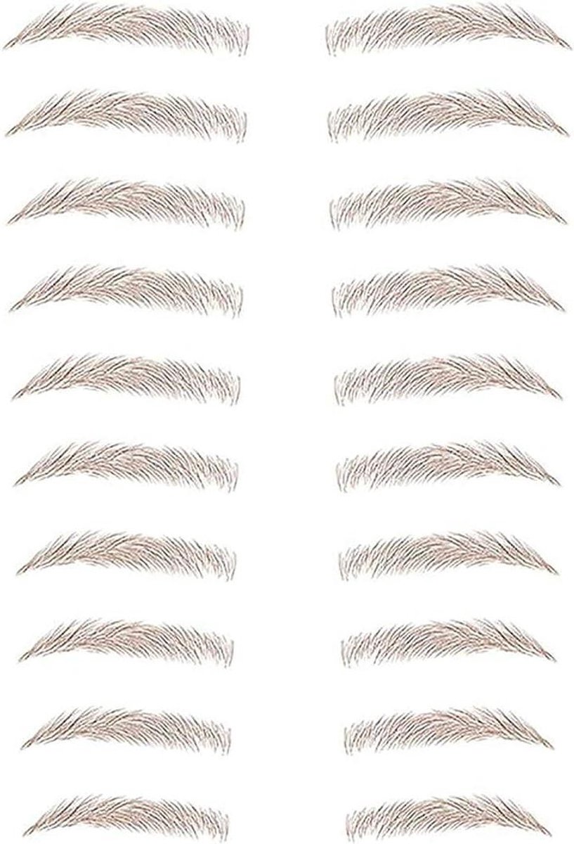 Wenkbrauw Stickers - Tattoo Make-up - Natuurlijk Uiterlijk - Langdurige Transfer - 3 Stuks - Bruin