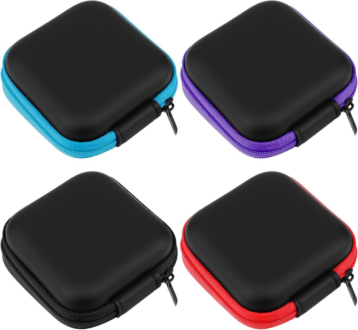 Mini Oordopjes Beschermhoes - Multifunctionele Opbergtas voor Draadloze Oordopjes, EVA Zipper Cover, Draagbare Oordopjes Opberging, Ideaal voor Reizen en Bescherming