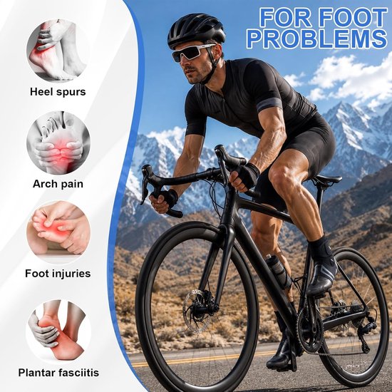 Enkelbandages voor plantaire fasciitis en achillespeesblessures - Ademend en comfortabele voetsteun voor dagelijks gebruik, sport en werk, maat XL — afbeelding 2