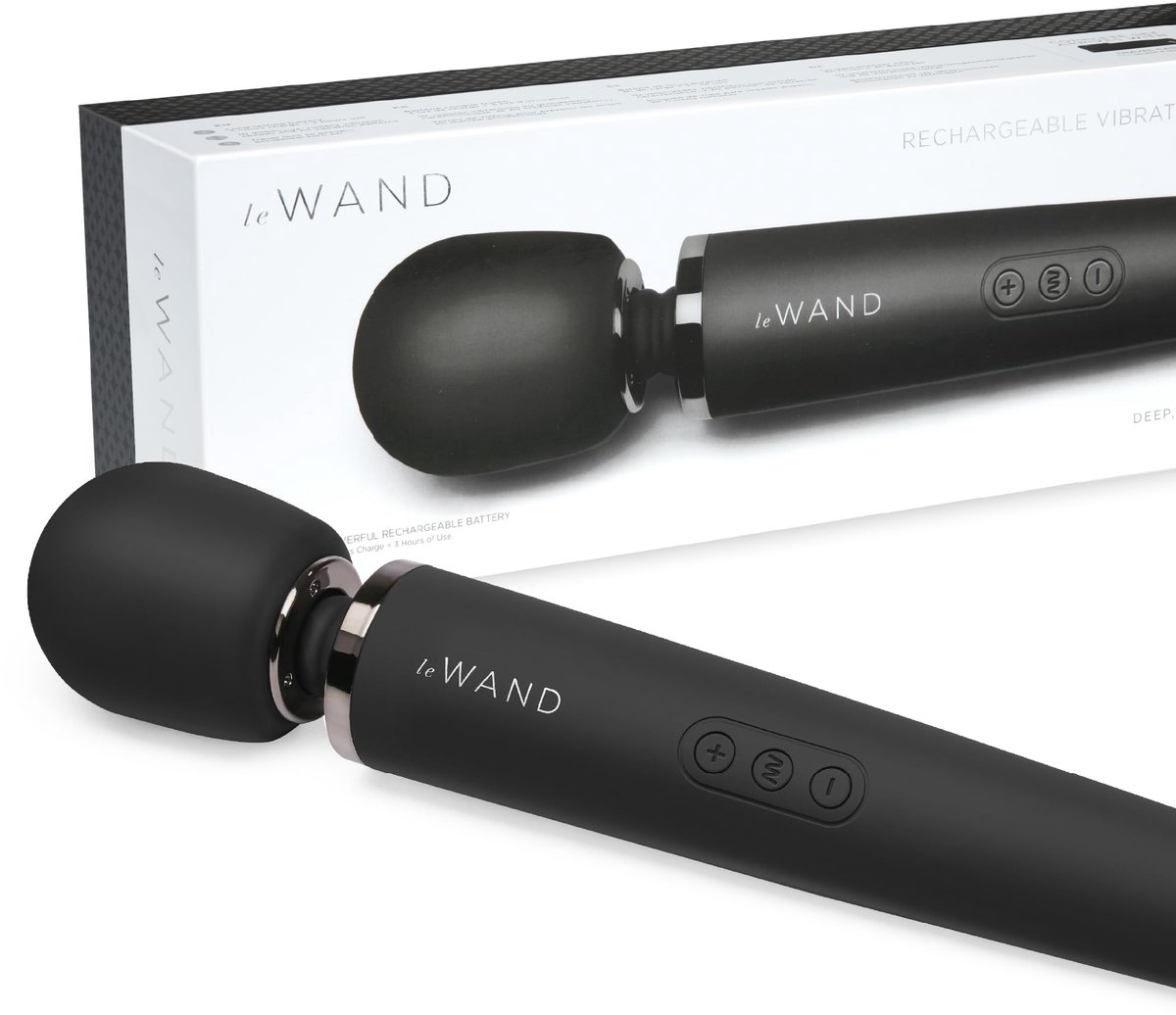 SnelShoppen - Le Wand Massage Stick - Zwarte Massage Stick voor Ontspanning, Ergonomisch Ontwerp, Draagbaar en Handzaam - Ideaal voor Thuisgebruik en