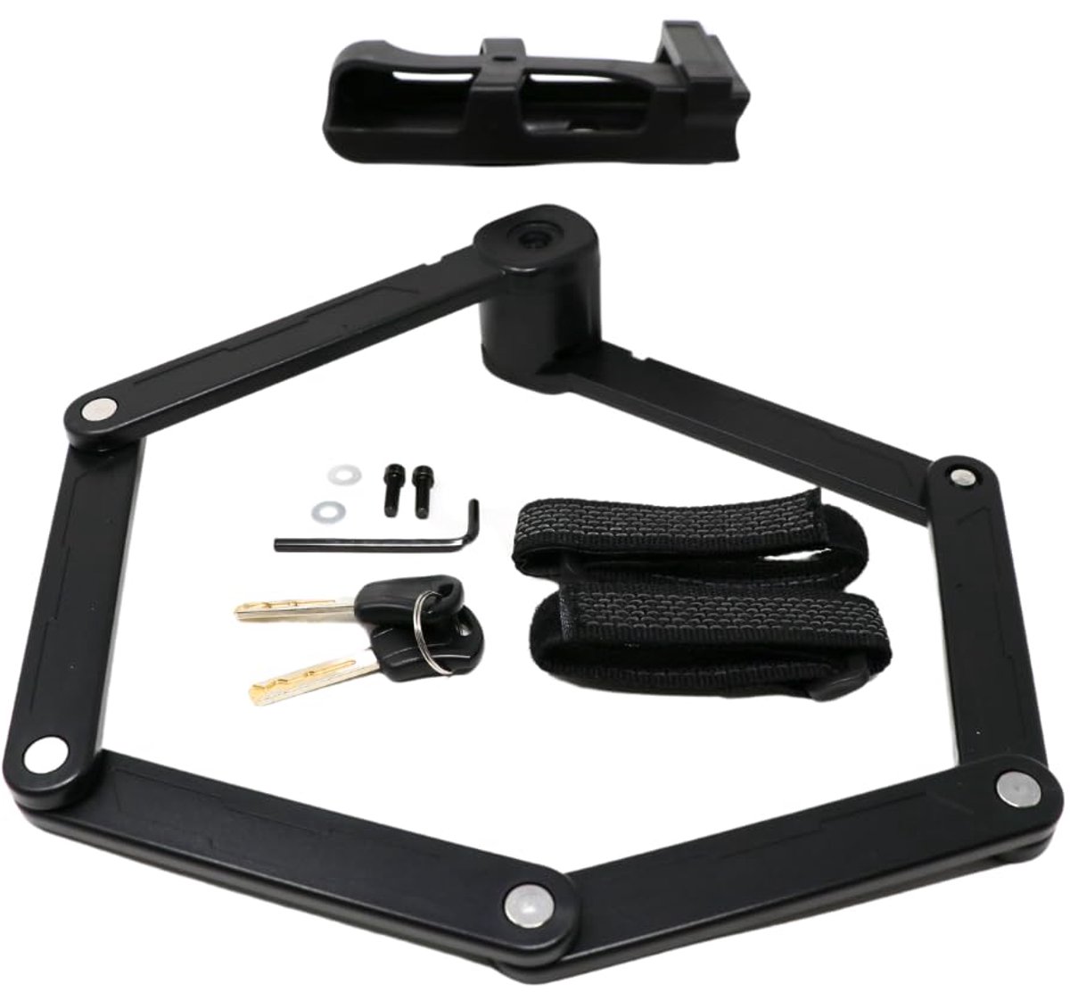 Compact Veilig Vouwfietslot 85 cm met Houder