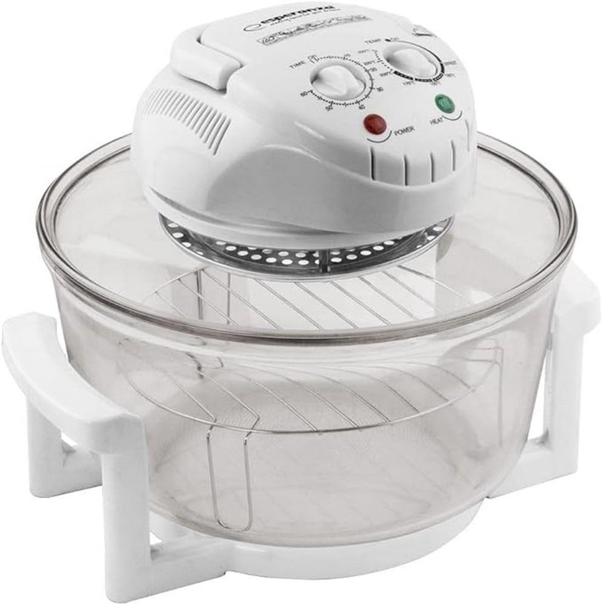 SnelShoppen - Halogeenoven 1400 Watt Heteluchtkachel Mini Oven 18L Wit - Ideaal voor Keuken, Camping en Feest