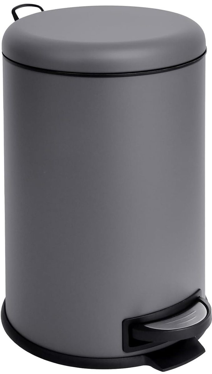 T20 vuilnisemmer grijs pedaalemmer afvalemmer 20 liter incl. binnenemmer rond keuken-hulp