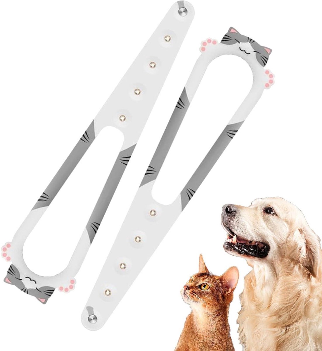 Katten Deurstopper - Honden Wering - Huisdieren Scheiden - Verstelbaar - 31.5 cm - Grijs