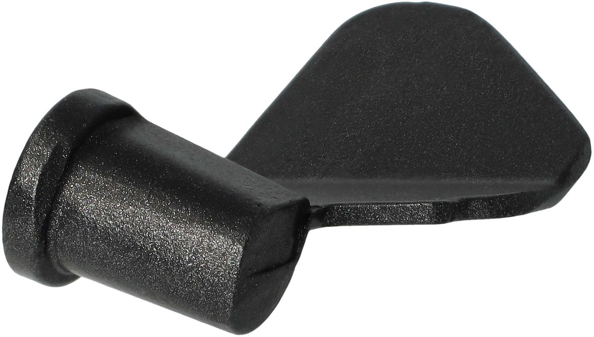 vhbw Deeghaak compatibel met Domo B3970, XBM1038, B3965 broodbakmachine - Menghaak, 6,5 x 3,8 cm, aluminiumlegering zwart