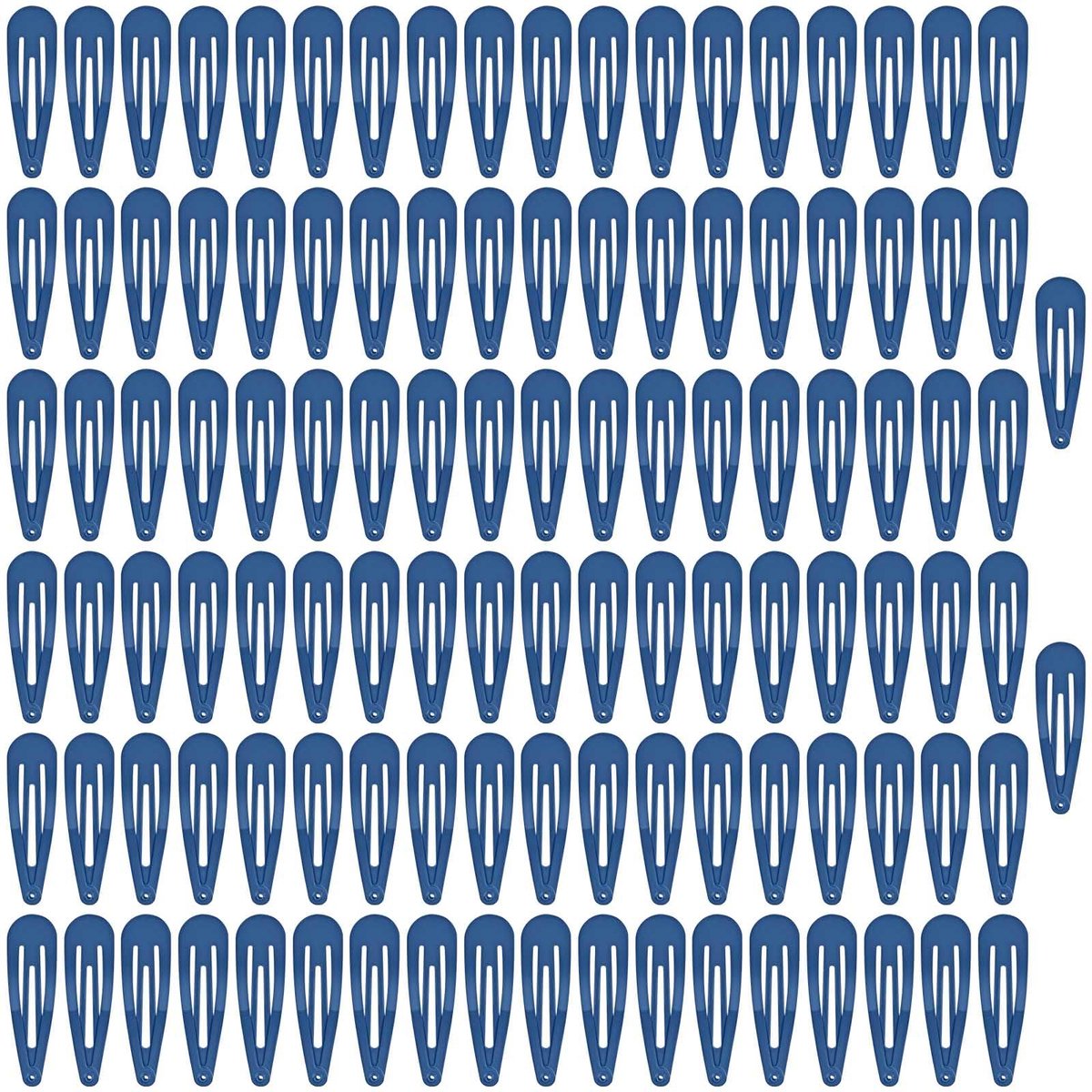 Haarclips, 110 stuks 5 cm metalen klikclips, haarspeldjes voor kinderen, haaraccessoires voor meisjes, BB schattige haarclips, eenvoudige kapselclips, blauw