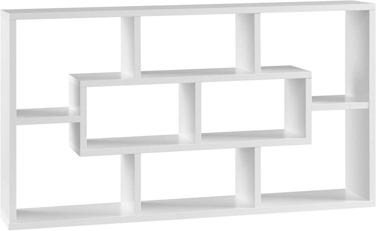 SureDeal® - Wandplank - Hangende plank - Vakken - Gemaakt houtmateriaal - Wit - 85x16x48 cm