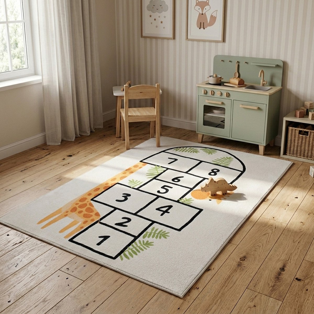 Little Olly Speelkleed - Ruby Giraffe Creme - 120x170cm
