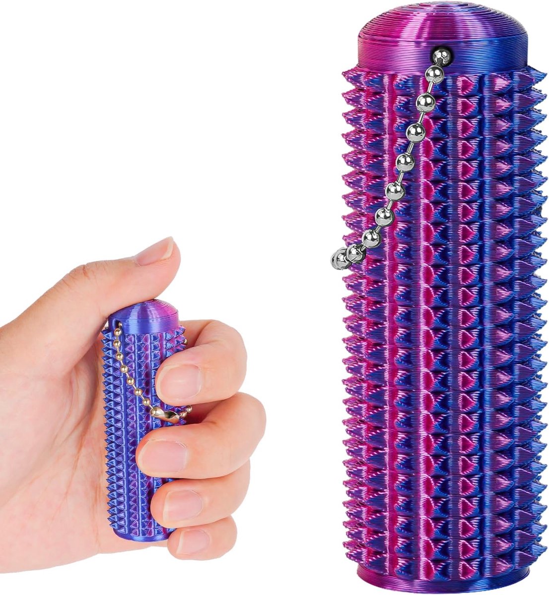 Pain Fidget, Spiky Grippie Stim Sleutelhanger, Draagbaar Pocket Mini-fidgetspeelgoed, Anti-stress Speelgoed voor Volwassenen voor Stressvermindering, focus