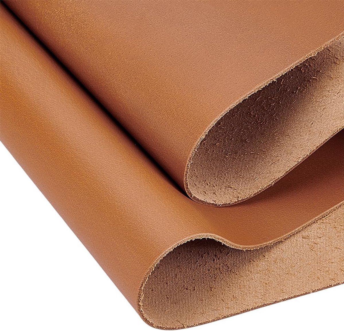 Koeienhuid Ledervellen, 30,5 cm x 61 cm, Koeienhuid Kunstleder voor Technieken Naaien Hobby Workshop, Peru, 2 mm Dik