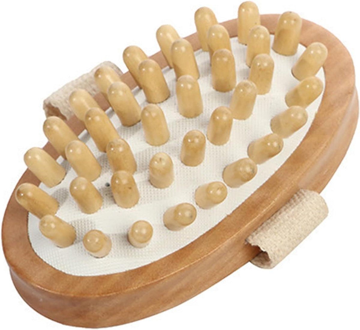 Lichaamsmassageborstel - Paddestoel Massager Hout - Spierontspanning Nek Rug - Natuurlijk Houten Ontwerp - 12.7 x 8.3 x 5.3 cm
