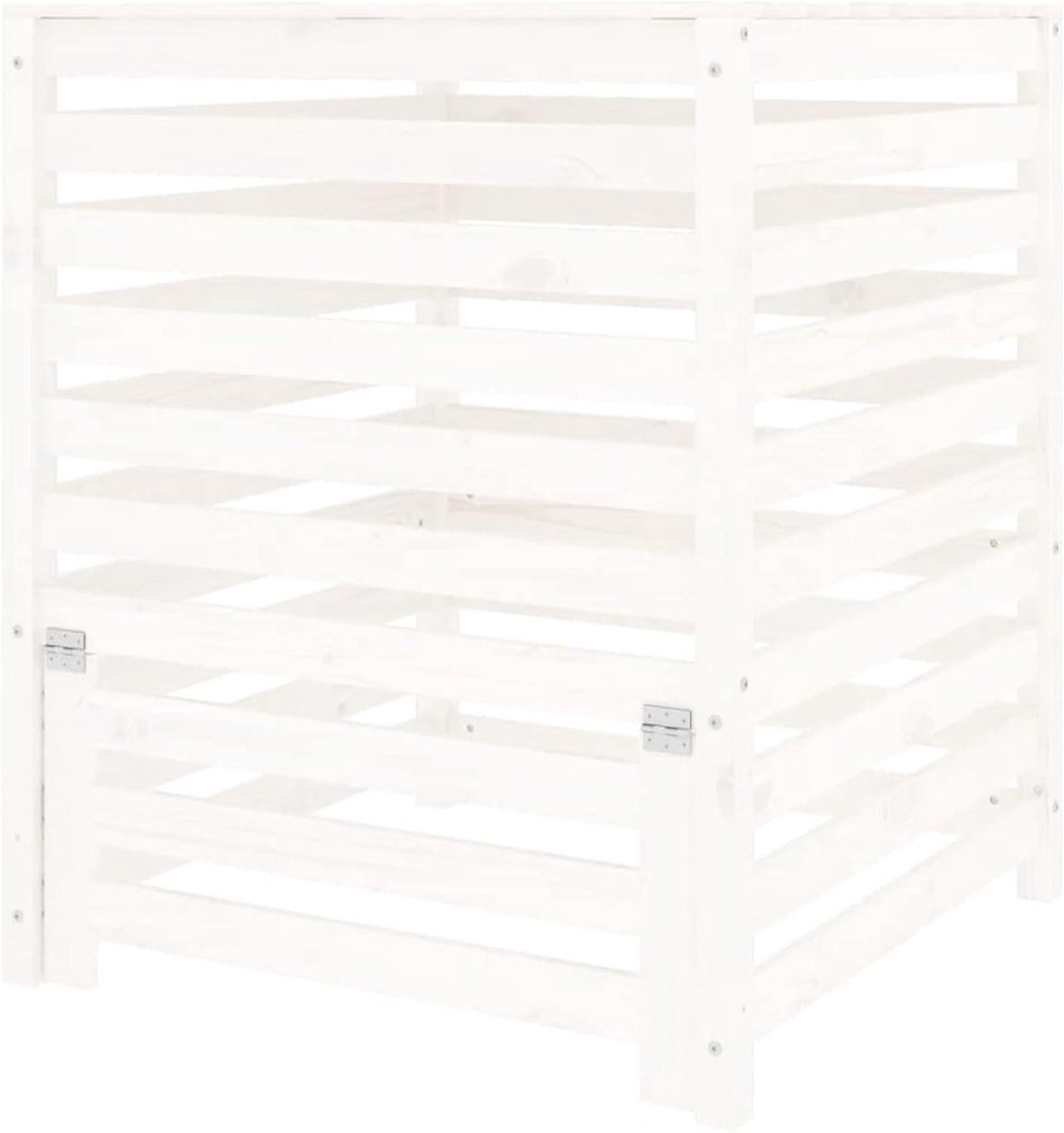Compostbak Hout - Afvalbak Tuin - Compost Maken - Grote Capaciteit - 825 x 825 x 995 cm - Wit