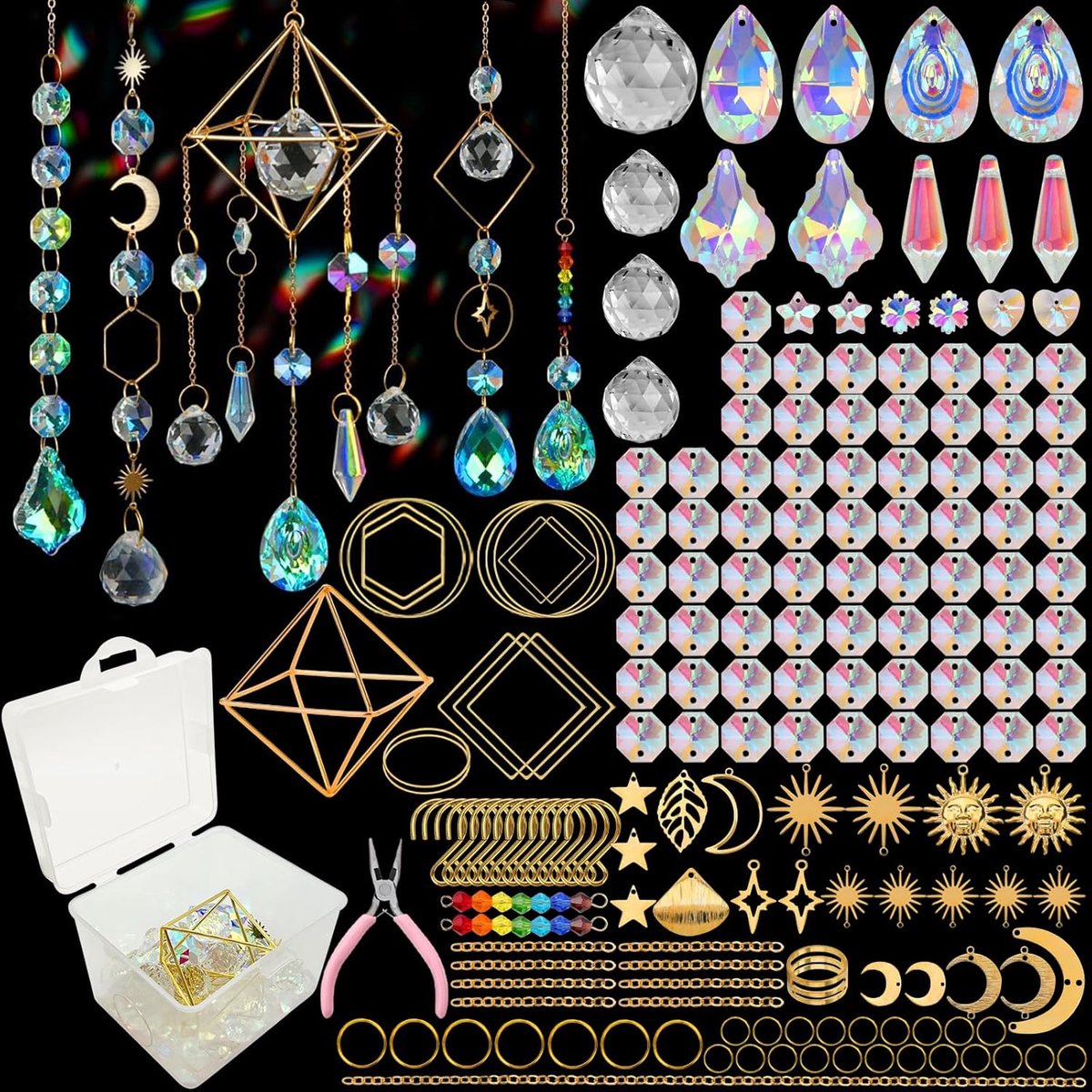 Zonnevangers, Suncatcher DIY Suncatcher, zonnevangers om op te hangen, zonnevangers voor de decoratie van de venstertuin