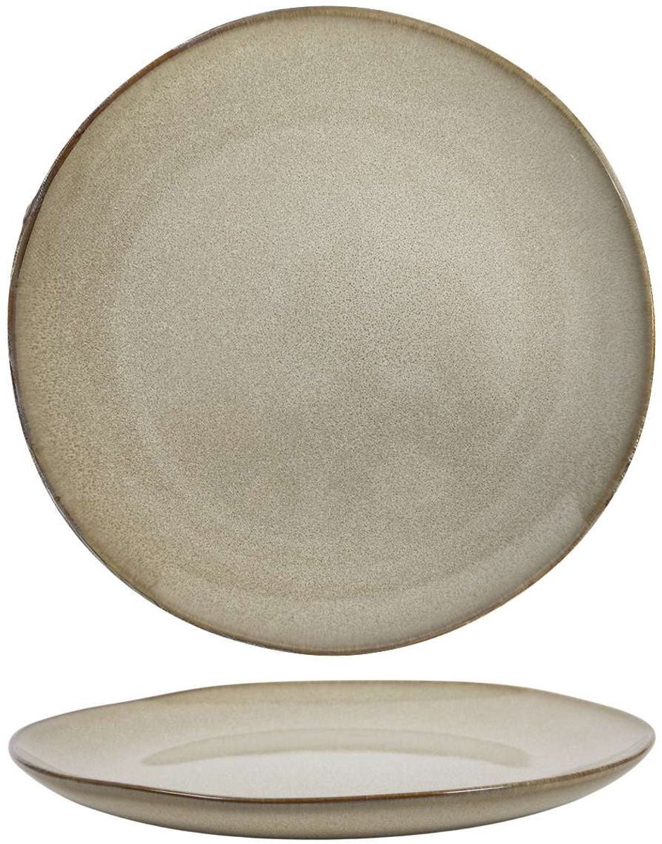Cookinglife Dinerborden Sabi Beige ø 26 cm - 6 Stuks