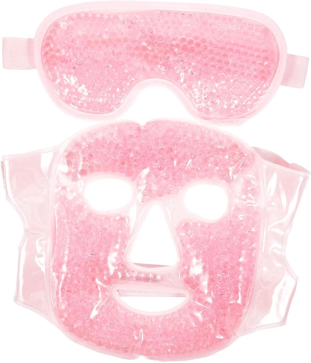 Herbruikbaar Gelmasker - Koud Kompres - Ontspanning en Verlichting - Multifunctioneel Gebruik - 20 x 17 cm - Roze
