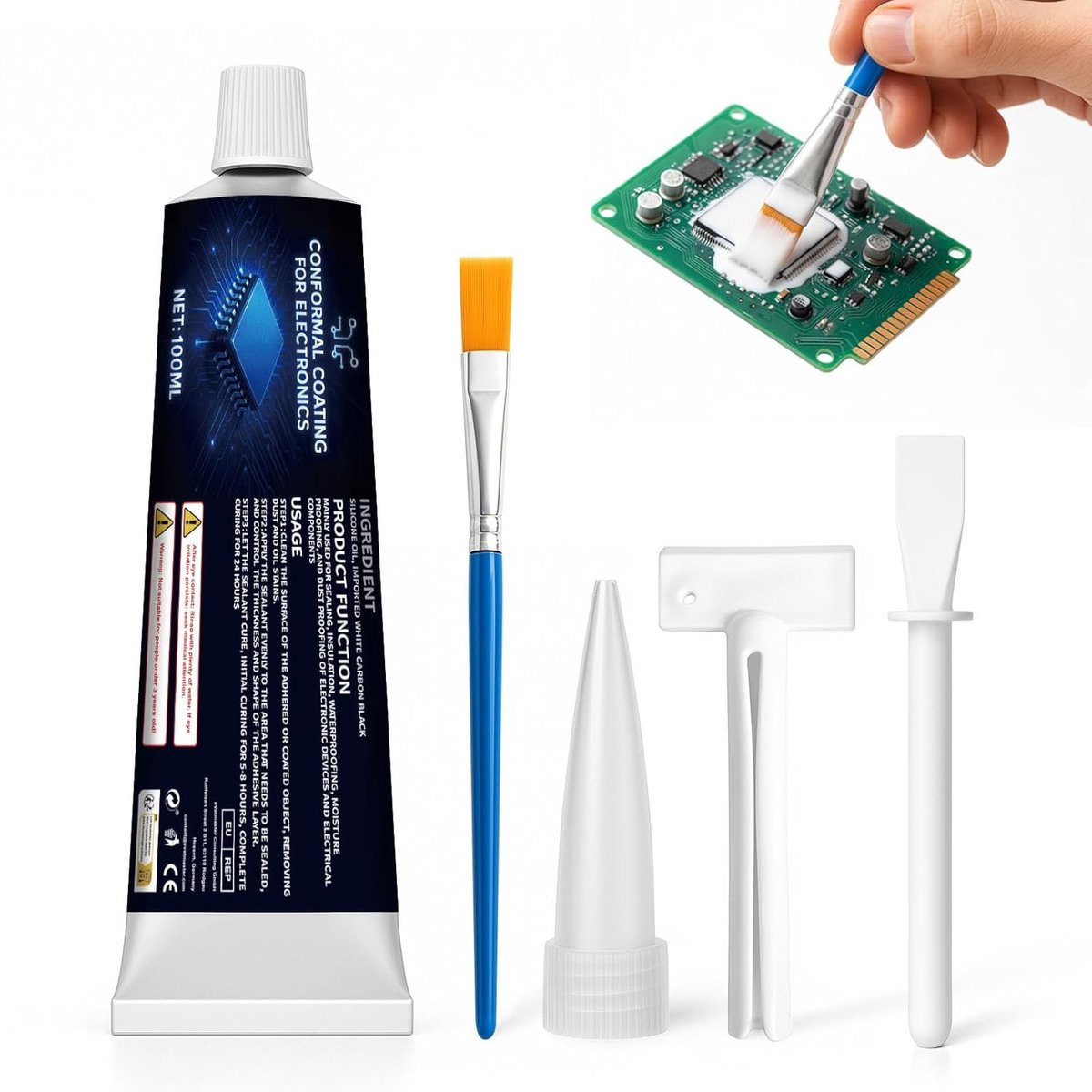Circuit sealing kit 100ml voor waterdichte en stofdichte isolatie en bescherming van elektronische componenten