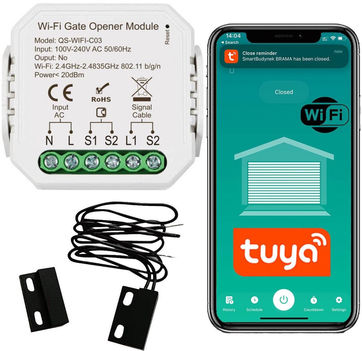UW WIFI garagedeuropener - ShopVlot