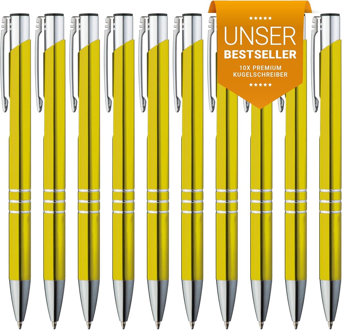 Metal Ballpoint Pen Set, Premium Ballpoint Pen Set, High-Quality Pen for Easy and Soft Writing, Blue Writing Ballpoint - ShopVlot