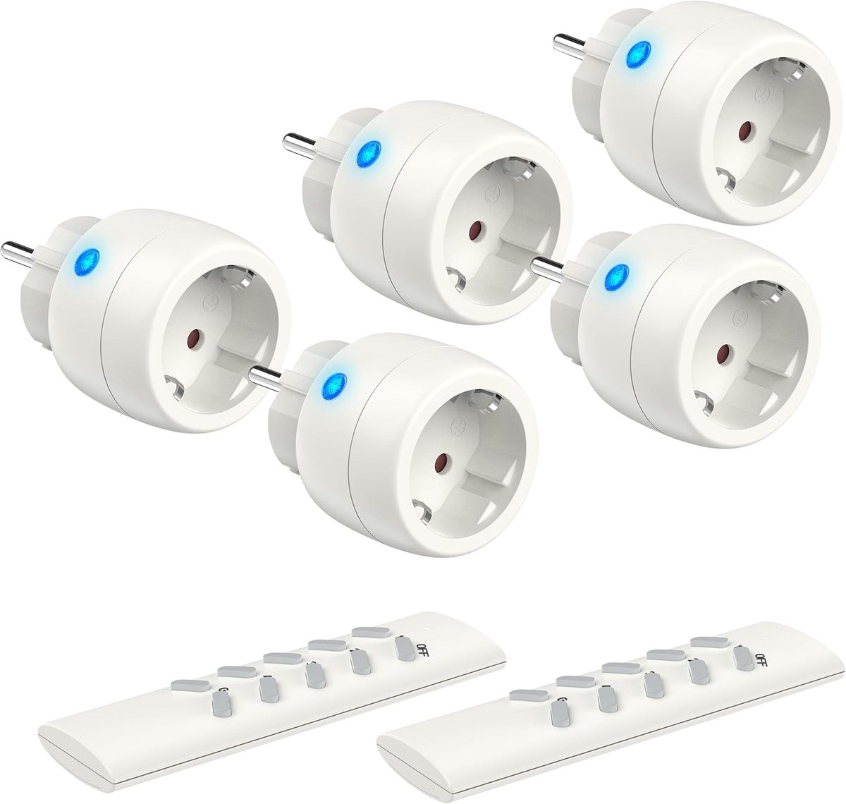 SnelShoppen - Draadloze stopcontacten met afstandsbediening, TÜV-gecertificeerd, 2300 W, bereik 30 m, ideaal voor tuin, woonkamer, camping en feest