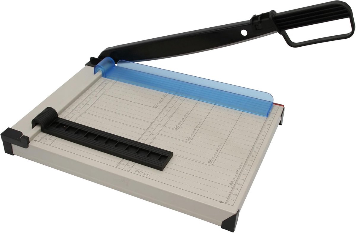 Papercutter A4 compact - metalen lever cutter - precisie sneden - tot 8 vellen 80 g/m² - ShopVlot