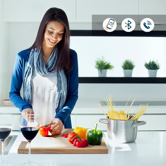 Dimbare LED Nachtlamp met Wekker en Bluetooth Luidspreker - Touch Sensor, RGB Kleuren Verlichting voor Slaapkamer en Cadeau voor Tieners van Merkloos — afbeelding 3