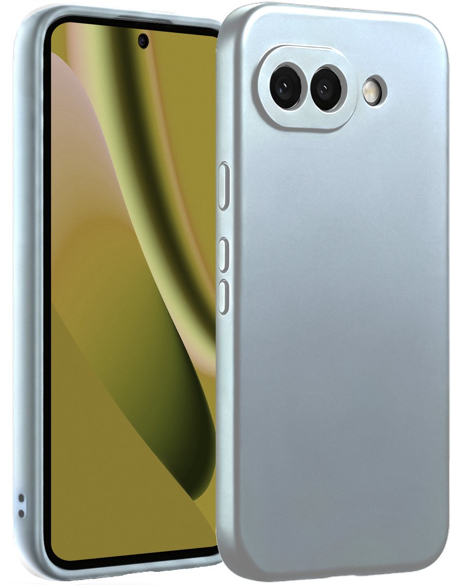 Hoesje - Geschikt voor Google Pixel 10a - Sterk & Shockproof - Hoes Cover - Siliconen Case - Telefoonhoesjes - Lichtblauw