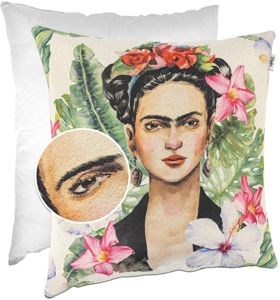 ANRO Frida Kahlo Tropical Sierkussen 40x40 cm - Gobelin Multicolor