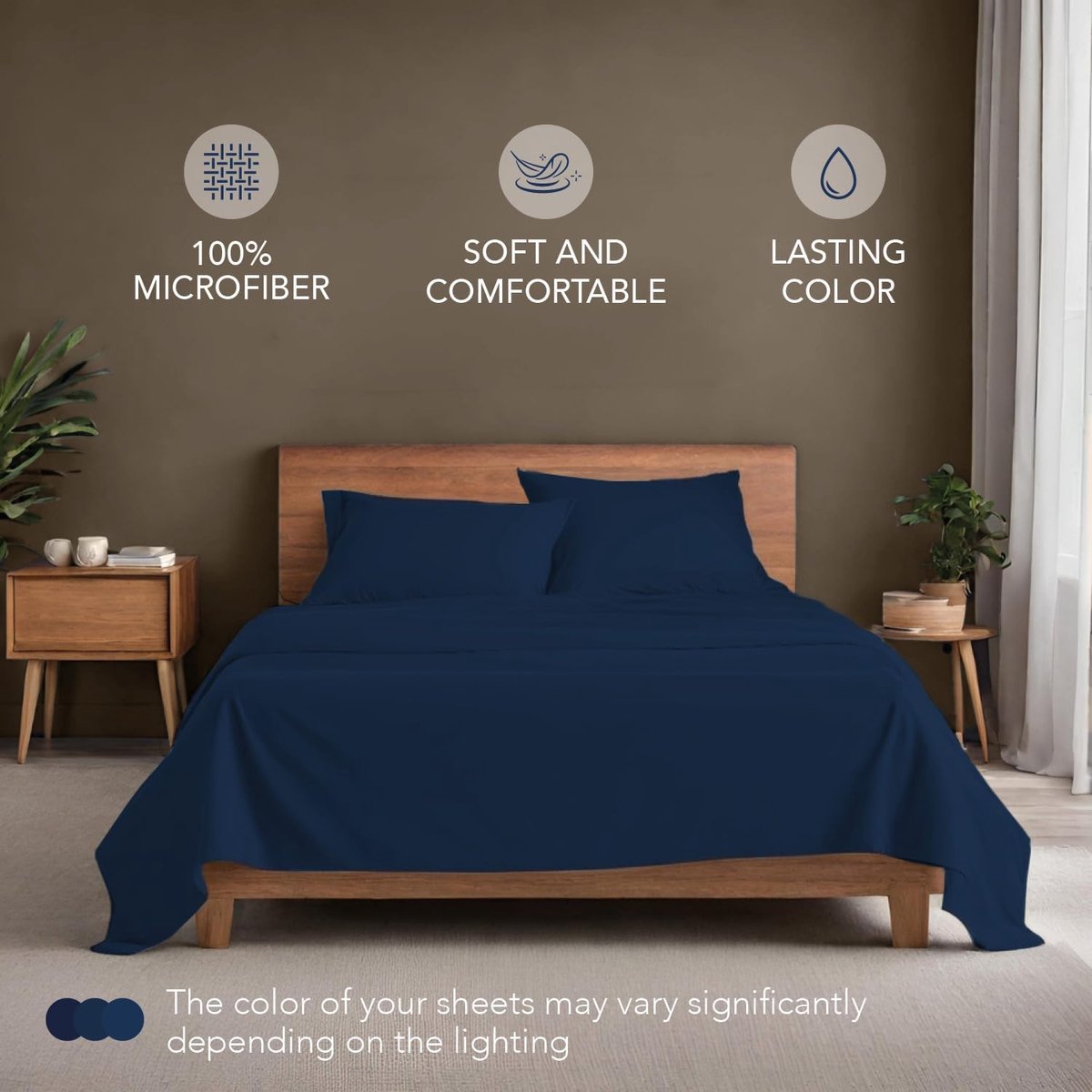 SnelShoppen - Dreamzie 4-delige bedding set 160x200 cm - Ultra-zachte microvezel dekbedovertrek met hoeslaken en kussenslopen - Oeko Tex gecertificeer