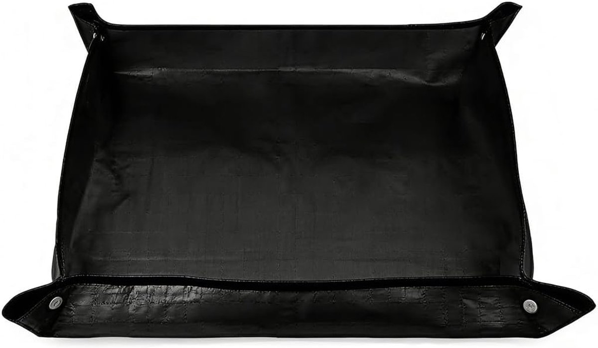 SnelShoppen - Waterproof Vouwbare Plantenmat 100x100cm voor Binnenplanten - Perfect voor Potgrond, Perliet en Schoon Tuinieren - Stijlvol Zwart Design