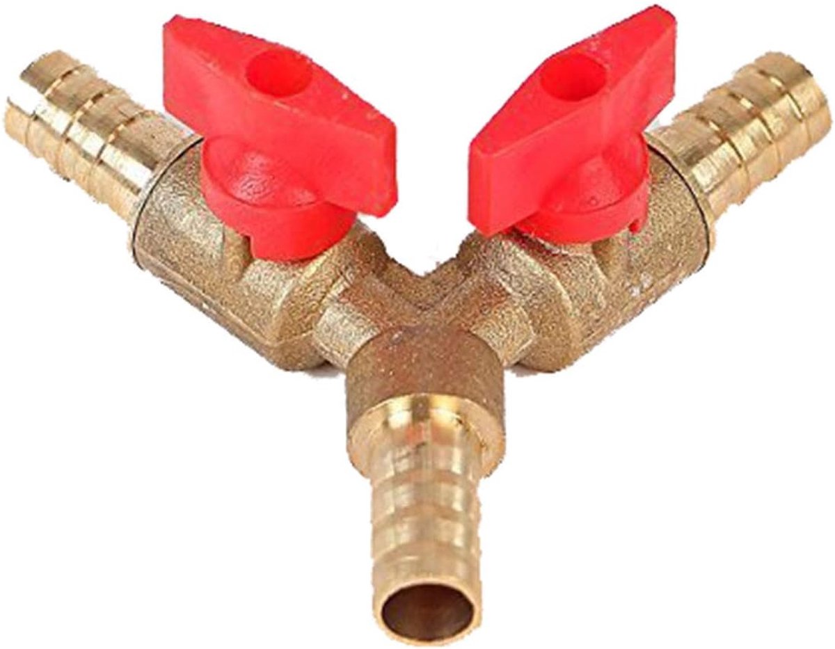 SnelShoppen - 2-way Y-distributor 10 mm met afsluitbare kogelkranen voor tuinslang, tuin en watersystemen