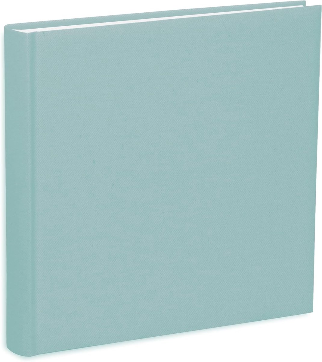 SnelShoppen - Photo Album 31x31 cm - Aquamarine Cotton Cover - 80 Pagina's - Voor 320 Foto's - Perfect voor Feesten, Herinneringen en Meer