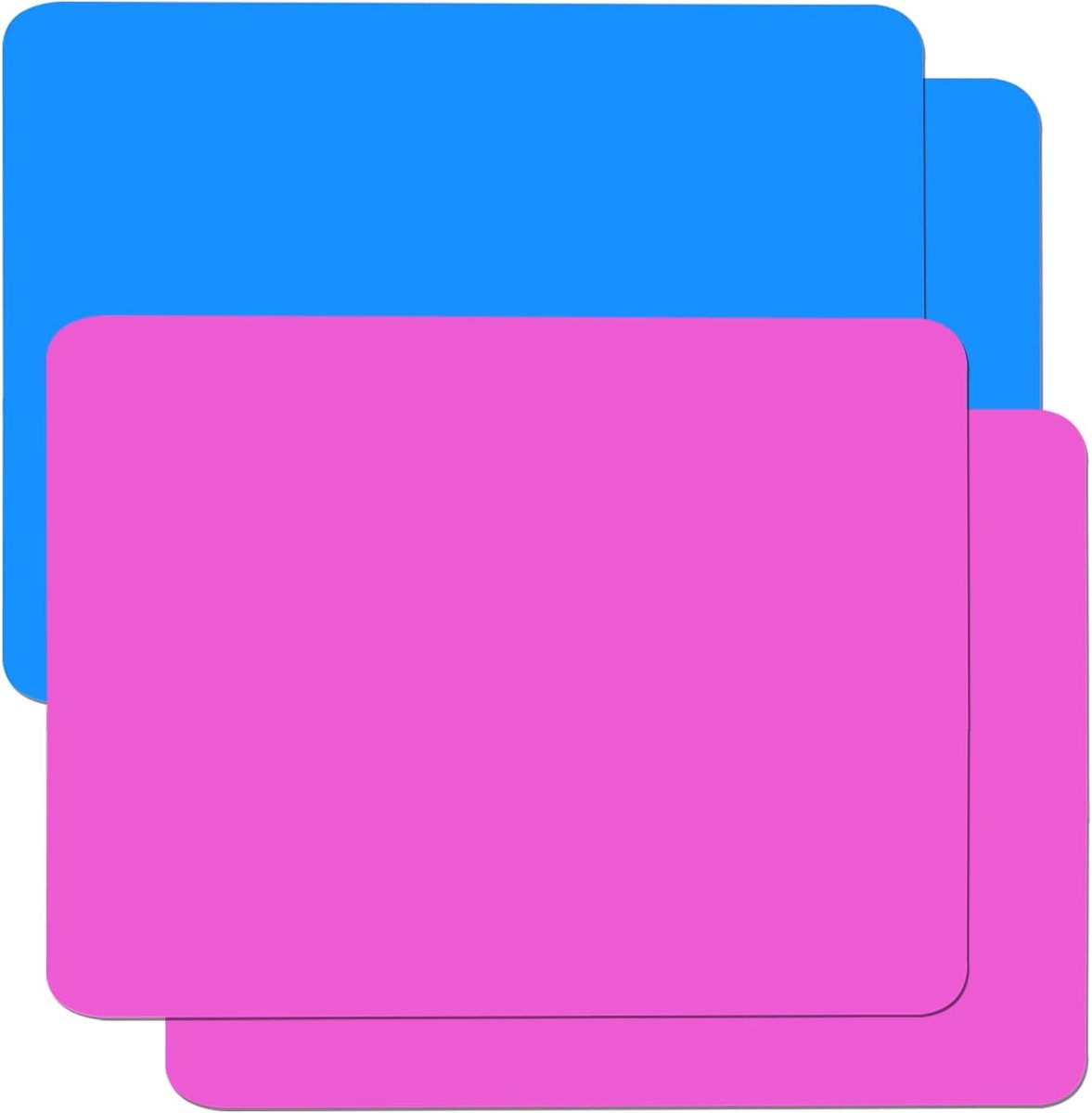 Thijox - Siliconen Matten voor Hars, Placemat Set van 4, Anti-aanbak en Antislip, 40x30 cm, Blauw en Roze, Ideaal voor Keuken, Feest, Camping en Kinde