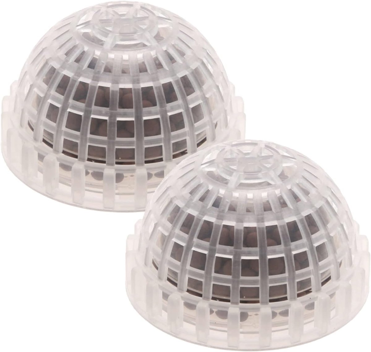 SnelShoppen - 2 Stuks Aquarium Mosbal Houder - Decoratieve Plantenhouder, Filter voor Aquatische Planten, Eenvoudig te Installeren, Ideaal voor Aquari