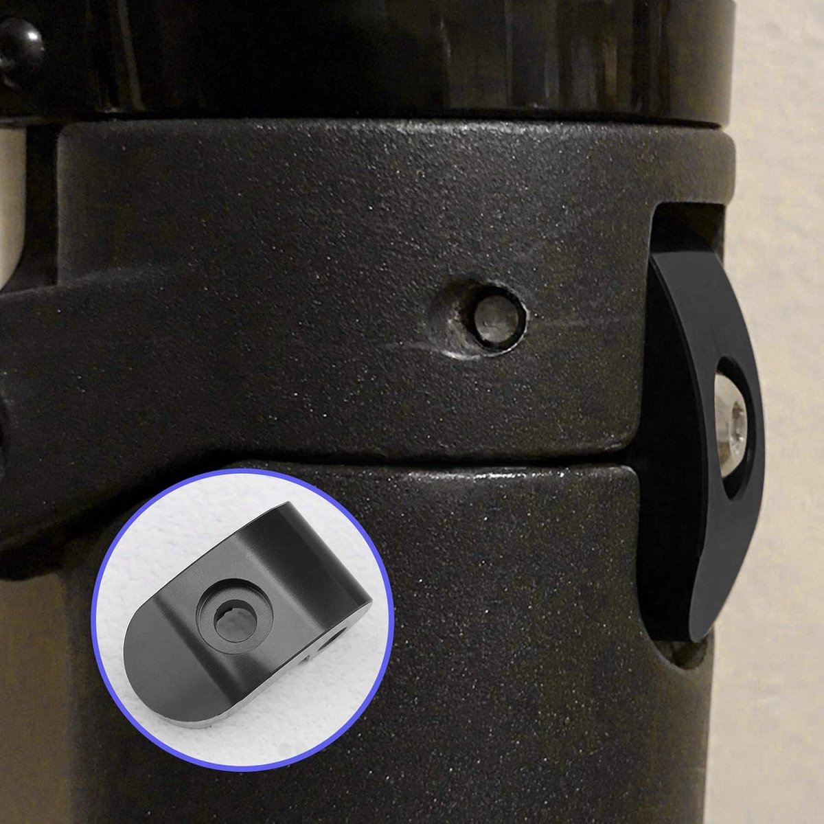 SnelShoppen - Vouwbare Buckle Houder voor Elektrische Scooter - Versterkte Sloten met 6mm Gatdiameter en Stalen Pin - Compatibel met M365 M365 Pro - Z