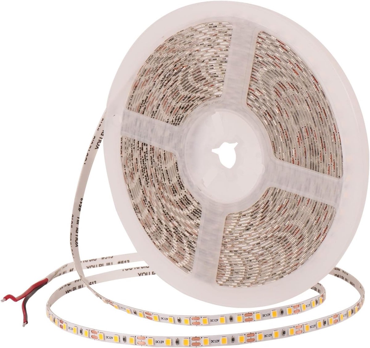 SnelShoppen - LED Strip 12V 3000K 10m Cuttable LED Strips 120LEDs/m Flexibele Zelfklevende LED Tape Licht voor Keuken, Slaapkamer, Thuisverlichting, B