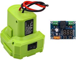 Power Wheels Adapter met Schakelaar, Digitale Laagspanning Bescherming voor Ryobi One+ 18V Accu met 14 Gauge Kabel