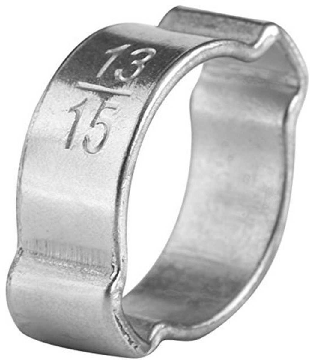 10Pcs Verstelbare RVS Slangklemmen - Voor Slangen 13-15mm
